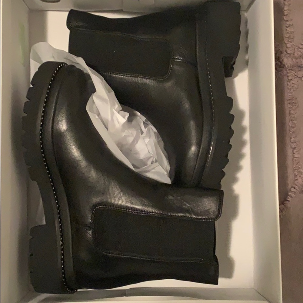 Steve Madden Black Bootie - Fable Black Leather